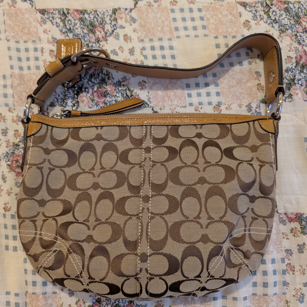 Coach Tan Signature Shoulder Bag